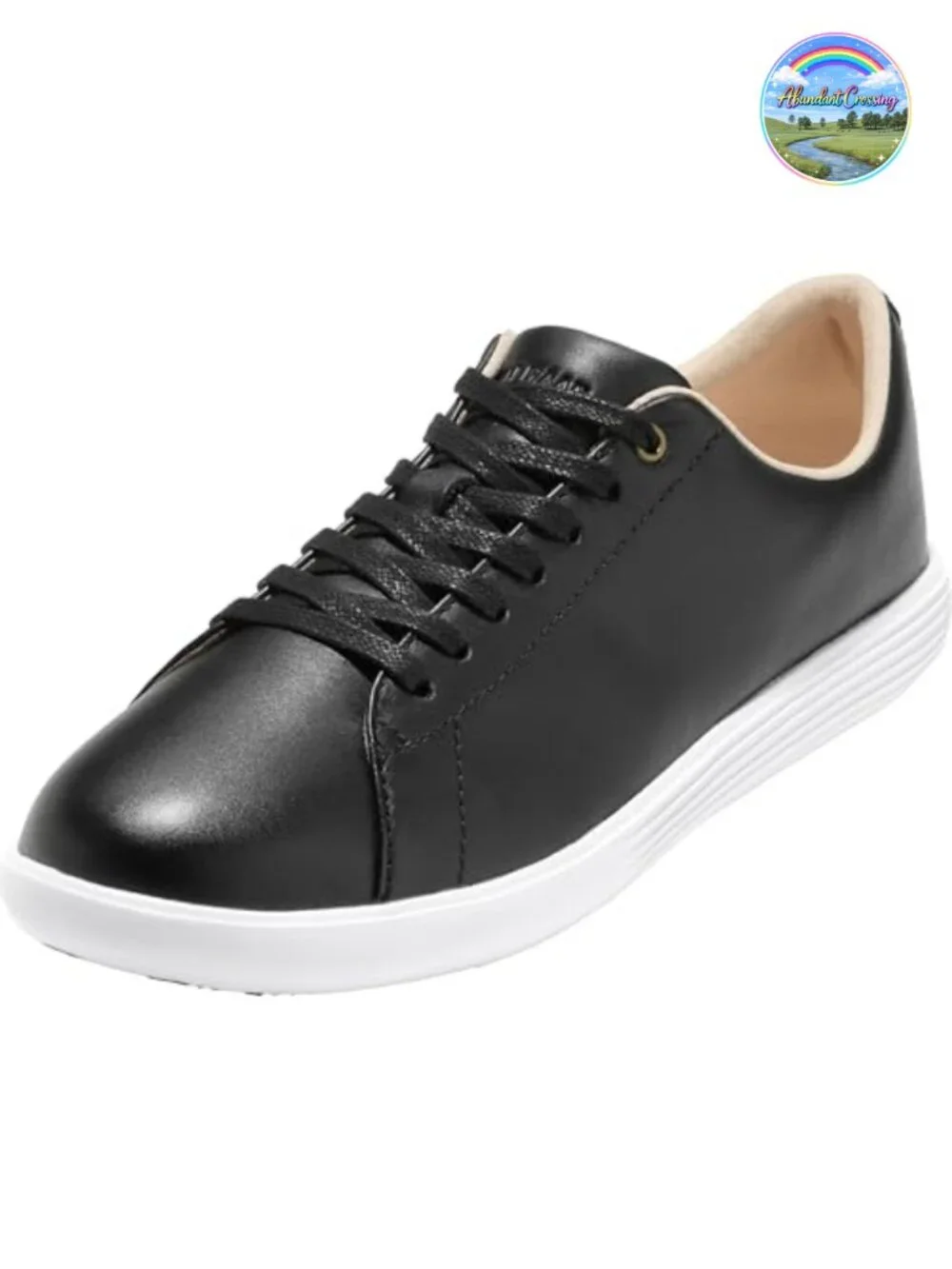 Women's Grand Crosscourt Leather Sneakers Lace-Up Flats Low Top